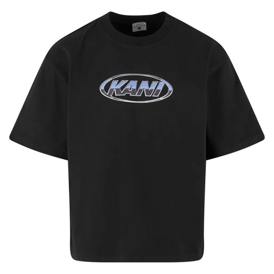 Karl Kani Ανδρική κοντομάνικη μπλούζα Woven Signature Chrome Logo Crop Tee